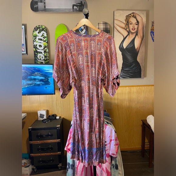 Anthropologie Tiny Omina Dress. Lovely Bohemian Print Fabric. - Picture 7 of 7